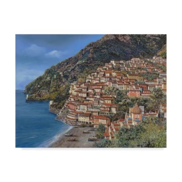 Guido Borelli 'Positano E Torre Clavel' Canvas Art, 18x24, Trademark Fine Art, Mfr#: ALI34157-C1824GG